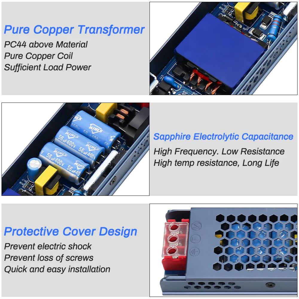 24V DC LED Power Supply – Flicker-Free & Stable Output