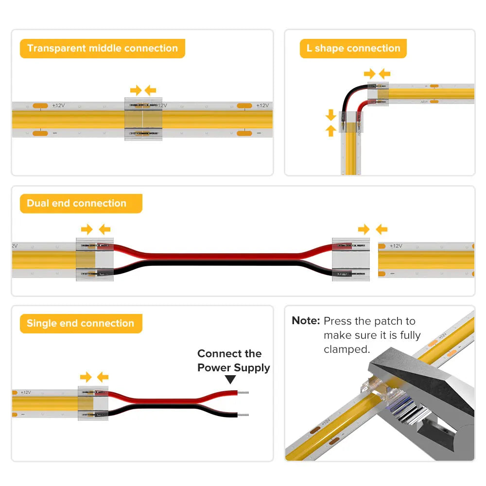 LED Strip Extension Connector with Wire – Extend LED Strips Without Soldering