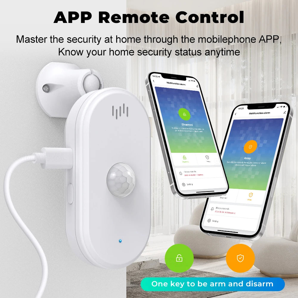 Smart Motion Sensor Alarm - Scares Off Intruders and Get Alerts in Your Phone