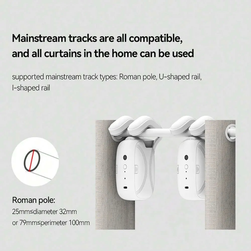 Smart Curtain Robot 3 in 1 – Hands-Free Curtain Control with App & Voice