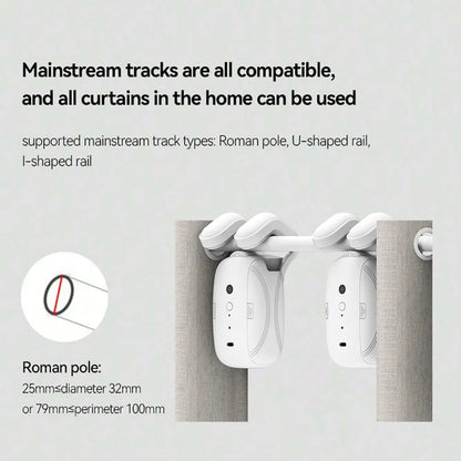 Smart Curtain Robot 3 in 1 – Hands-Free Curtain Control with App & Voice