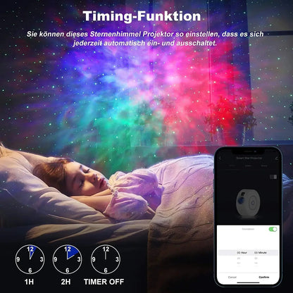 Smart Galaxy Projector - Turn Your Ceiling Into a Moving Aurora Sky