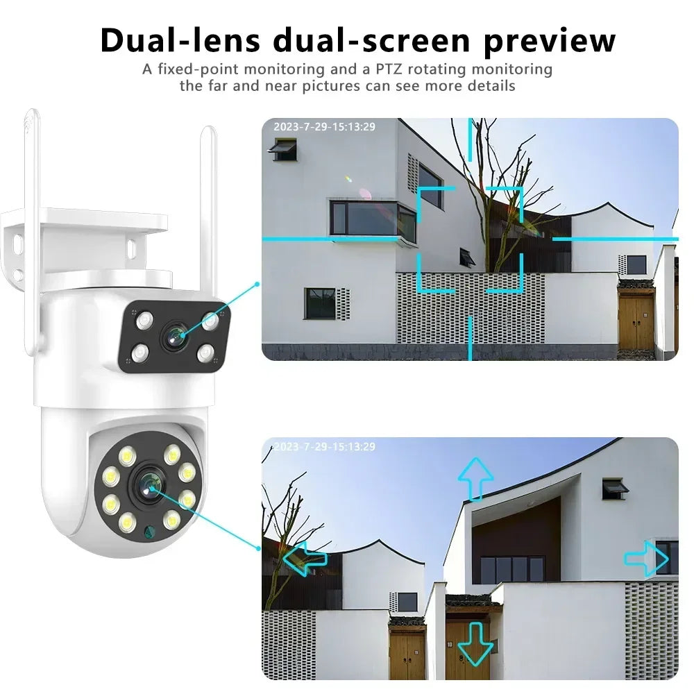 8MP Dual Lens PTZ Camera – Full Yard Coverage