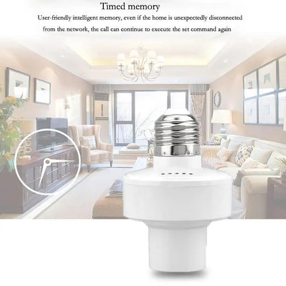 Wi-Fi Smart Bulb Socket – Turn Any Bulb into a Smart Light with App & Voice Control