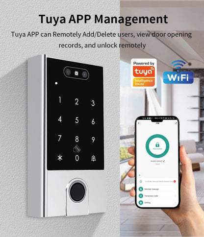 VF4-5 Smart Wi-Fi Access Control - Unlock with Your Face, Fingerprint, RFID Card, PIN or App Control