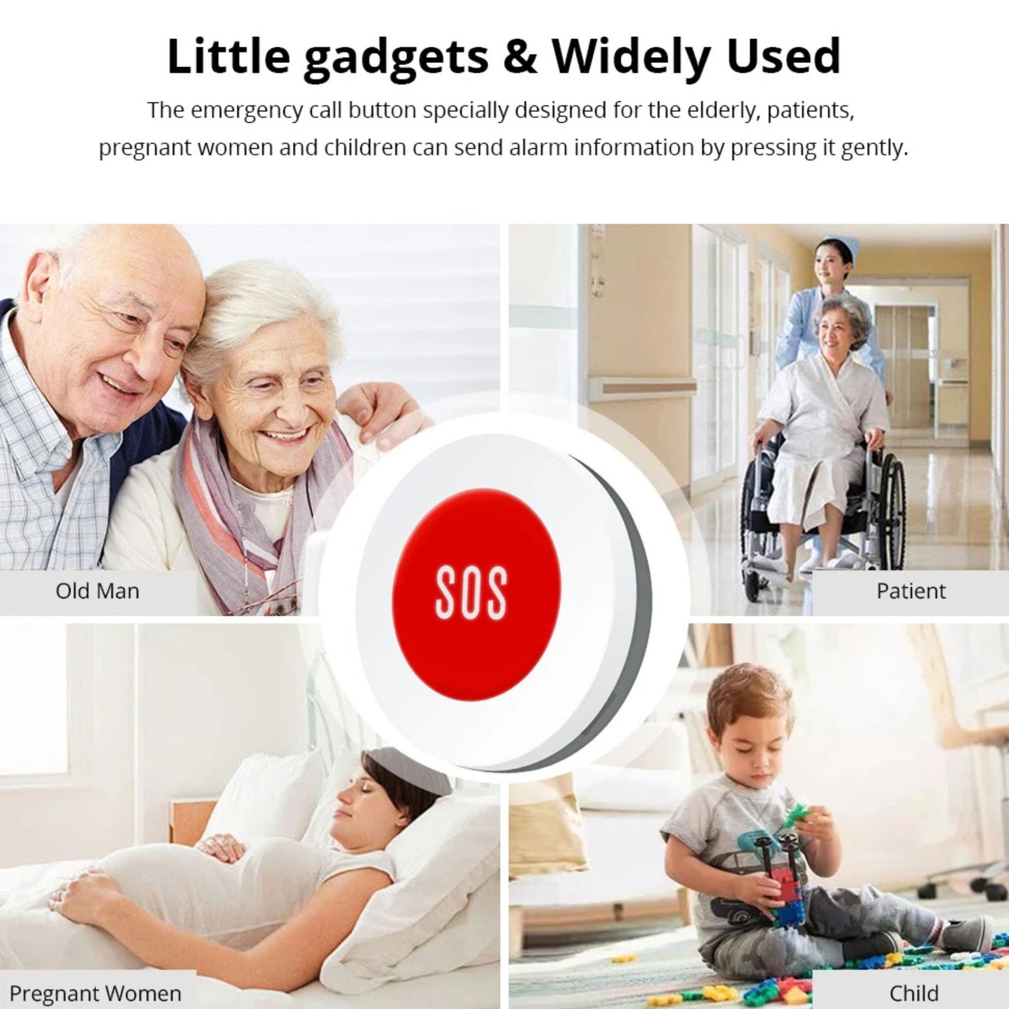 ZigBee Smart SOS Emergency Button, Get Help with One Press