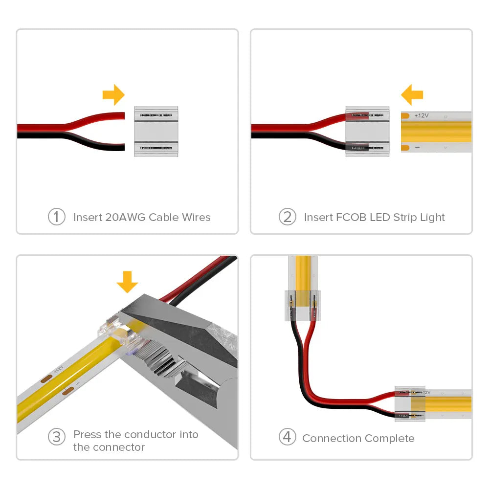 LED Strip Extension Connector with Wire – Extend LED Strips Without Soldering