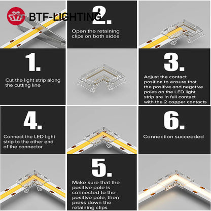 LED Strip L Connector – Clean 90° LED Corners Without Soldering