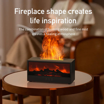 3D Fireplace Oil Diffuser – Cozy Flame Look + Aroma in One