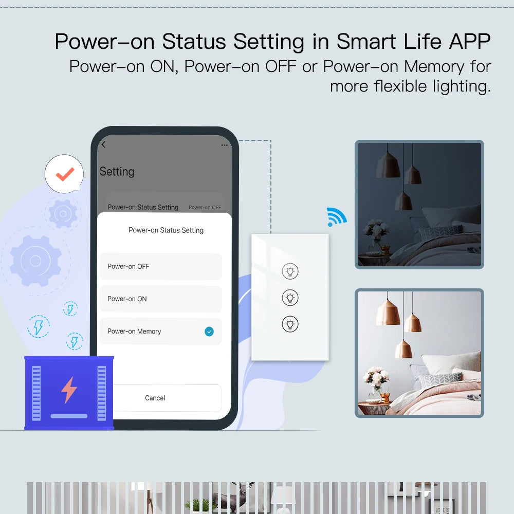 MOES Wi-Fi Smart Dimmer Light Switch – Control Brightness Anytime, Hands-Free