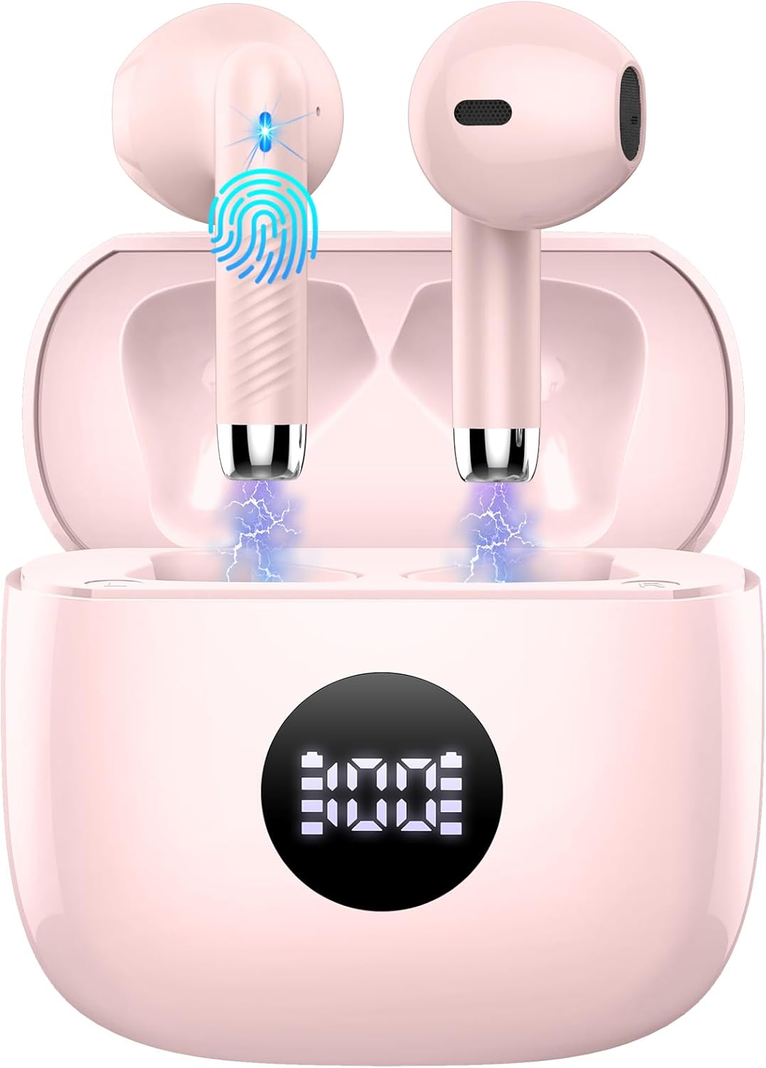 J53 Wireless Classic Earbuds – 50H Playtime, Hi-Fi Stereo, ENC Calls, IPX7 Waterproof, Perfect for Daily Use