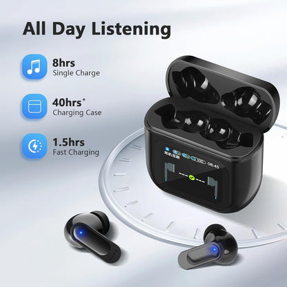 SE60 True Wireless Stereo Earbuds – 50H Playtime, Deep Bass, ANC/ENC, IPX7 Waterproof, Daily Commute & Gym