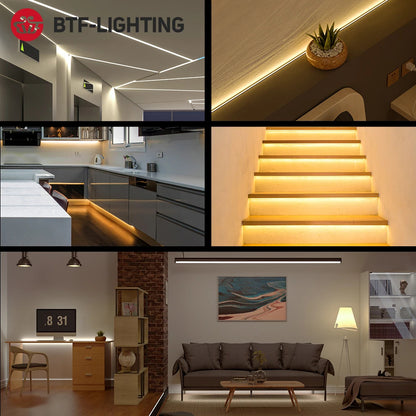 FCOB LED Strip Light – Smooth Dot-Free Lighting for Cabinets, Ceilings and Shelves