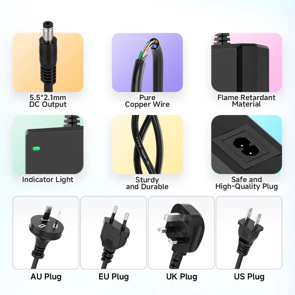 24V 5A LED Power Supply Adapter