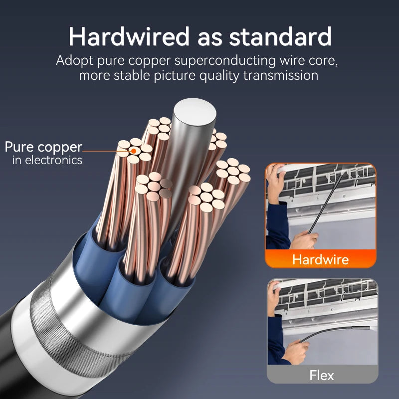 Dual Lens Borescope Inspection Camera