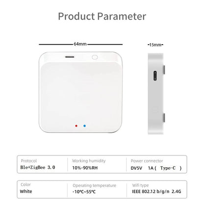 Zigbee 3.0 Bluetooth Gateway Hub, Easy Setup for Alexa & Google Home