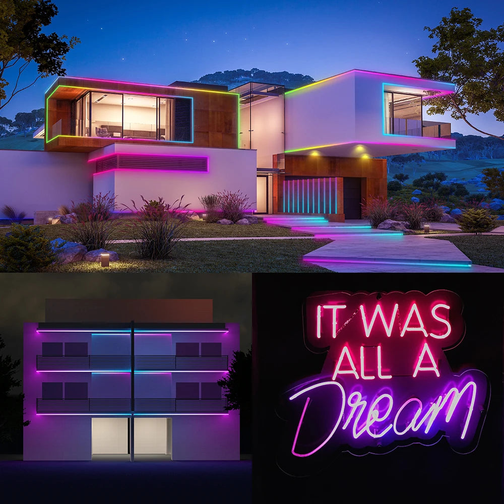 BTF-LIGHTING Neon Silicone Housing – Smooth Dot-Free Neon Light