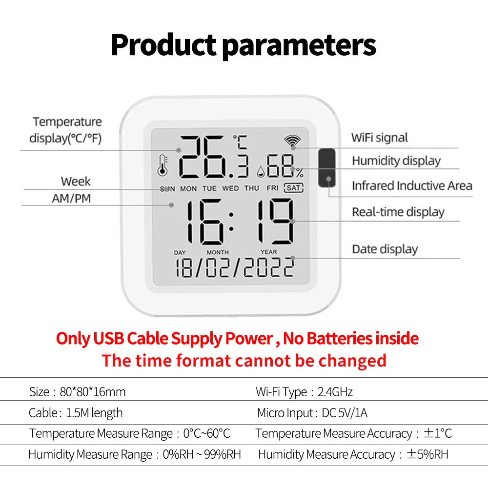 Smart Temperature & Humidity Monitor - Check Your Room From Anywhere