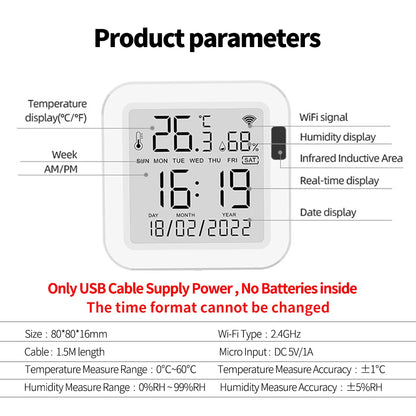 Smart Temperature & Humidity Monitor - Check Your Room From Anywhere