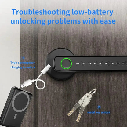 Smart Fingerprint Door Lock – 4-in-1 Keyless Entry for Homes & Offices
