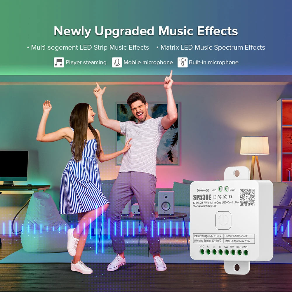 SP530E All-in-One LED Controller, Chasing & Dynamic Effects
