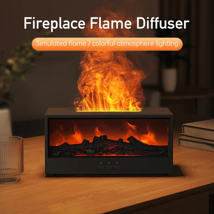 3D Fireplace Oil Diffuser – Cozy Flame Look + Aroma in One