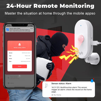 Smart Motion Sensor Alarm - Scares Off Intruders and Get Alerts in Your Phone