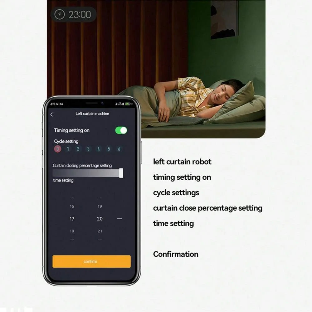 Smart Curtain Robot 3 in 1 – Hands-Free Curtain Control with App & Voice