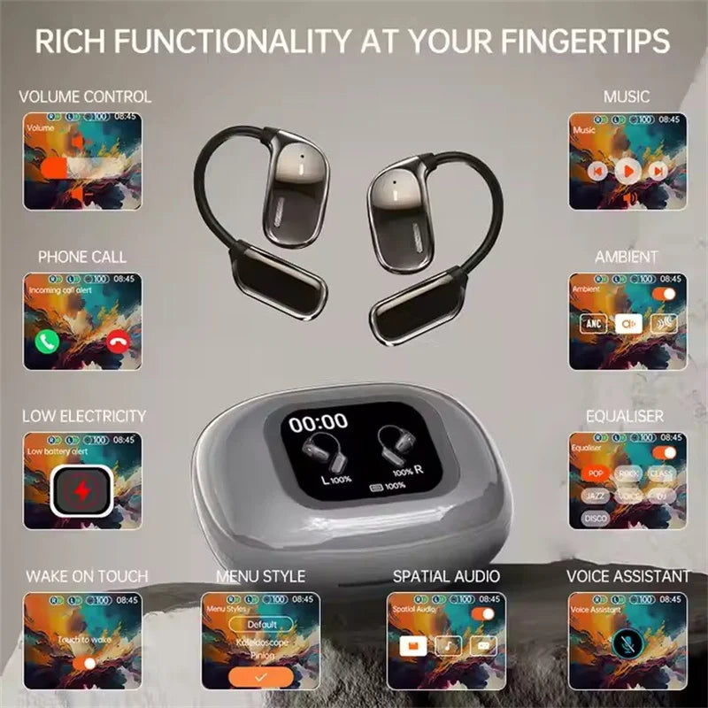 JM16 Open-Ear Hook Wireless Earbuds – Hands-Free Comfort With Immersive Sound