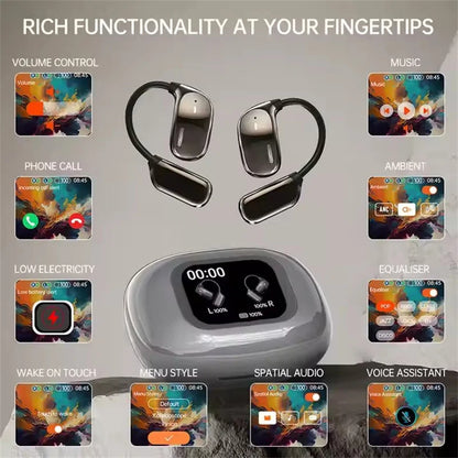 JM16 Open-Ear Hook Wireless Earbuds – Hands-Free Comfort With Immersive Sound