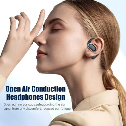 T6 Wireless Bone Conduction Sports Earbuds – 50H Playtime, IPX7 Waterproof, ENC Calls, Safe for Running & Fitness