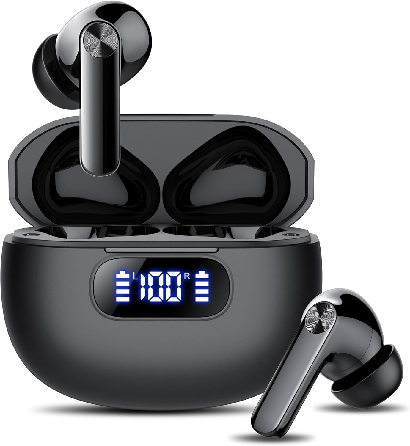 S50 True Wireless Stereo Earbuds – 48H Playtime, ENC Calls, IPX7 Waterproof for Gym & Daily Commute