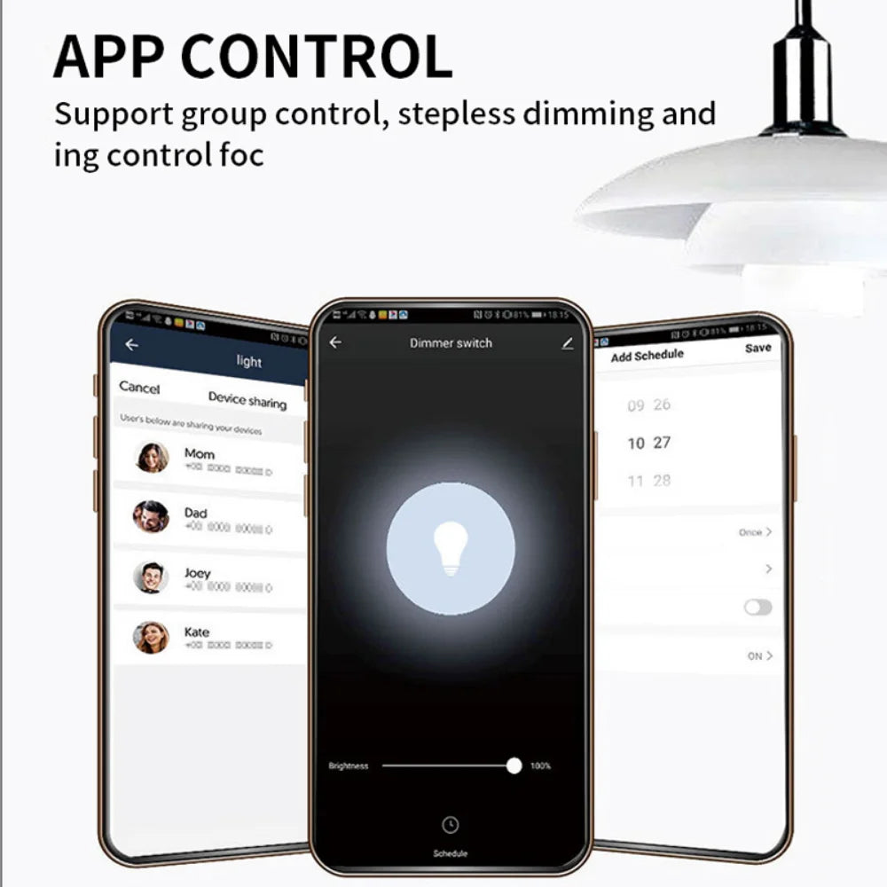 Wi-Fi Smart Dimmer Switch Light – Adjust LED Brightness Anytime, Anywhere
