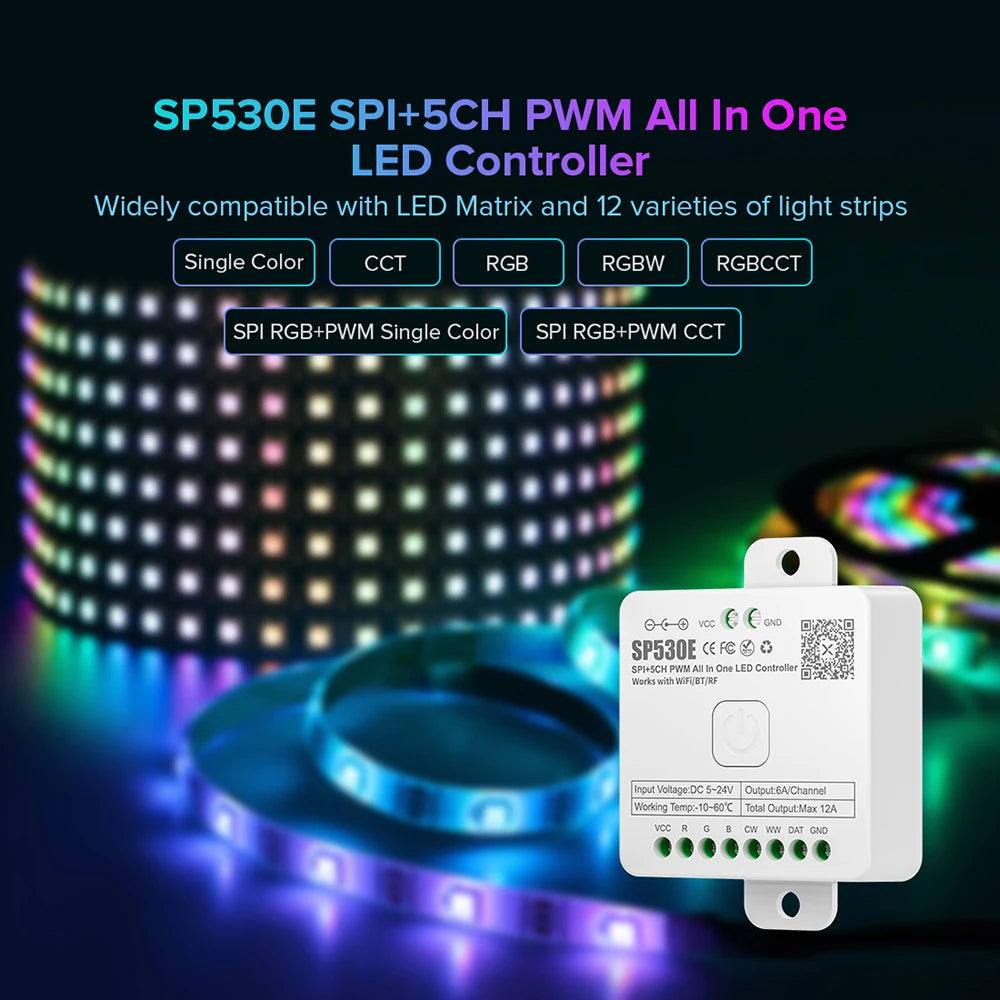 SP530E All-in-One LED Controller, Chasing & Dynamic Effects
