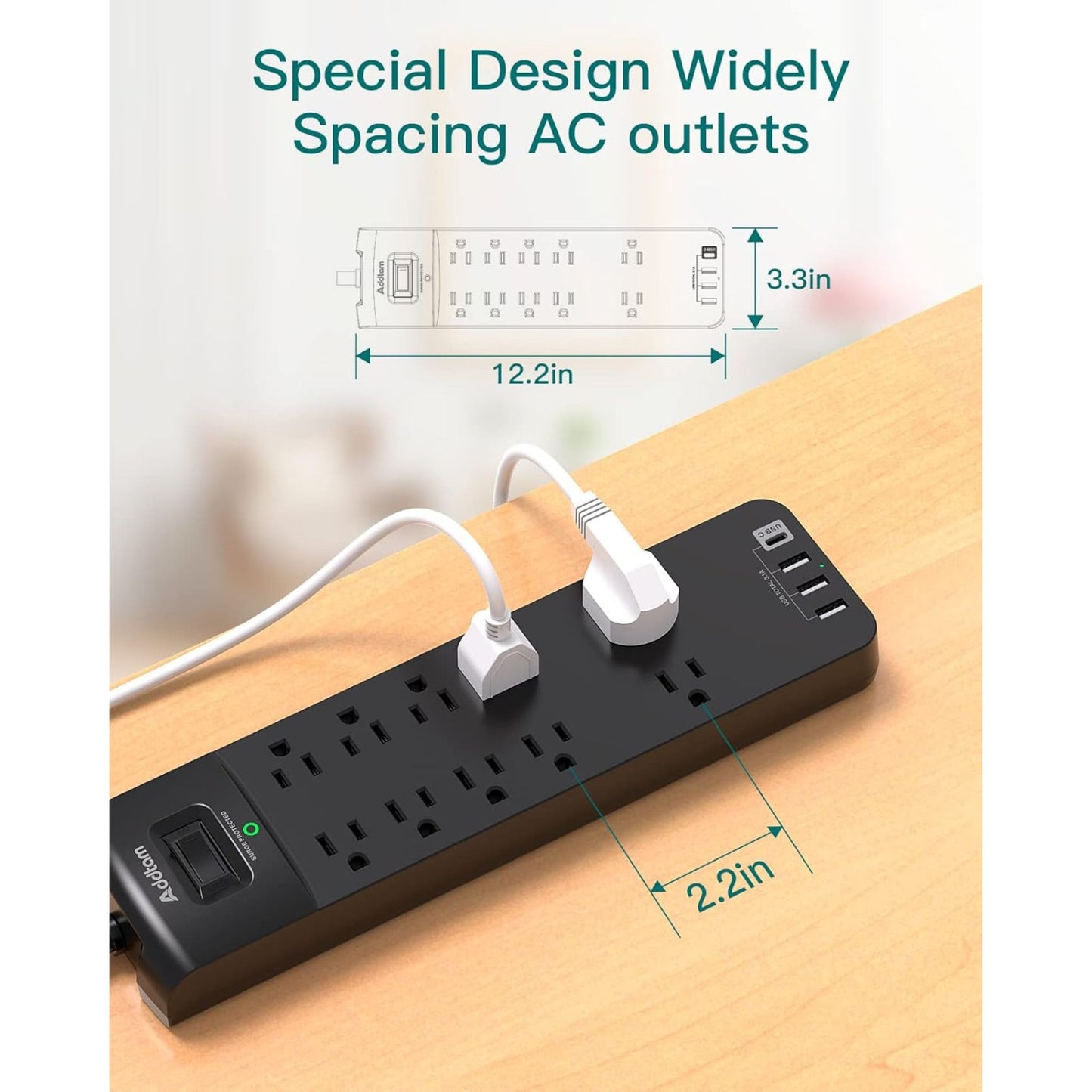 14-in-1 Power Strip Surge Protector (Non Smart)