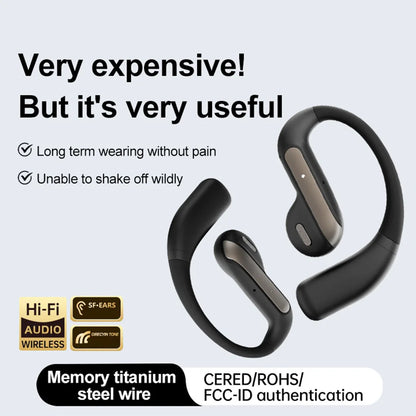 YJ-55 Open-Ear Hook Wireless Earbuds, Secure Fit For Daily Movement