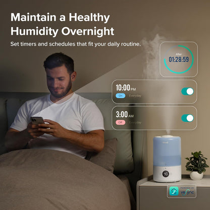 LEVOIT Smart Humidifier - Quiet for Bedrooms and Nurseries
