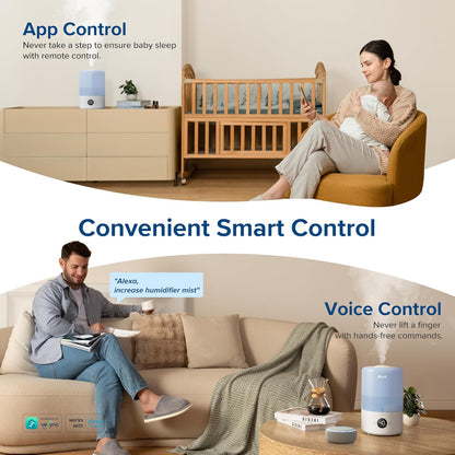 LEVOIT Smart Humidifier - Quiet for Bedrooms and Nurseries