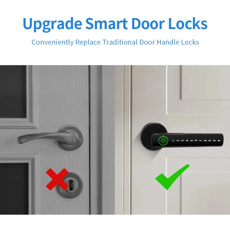 Smart Fingerprint Door Lock – 4-in-1 Keyless Entry for Homes & Offices