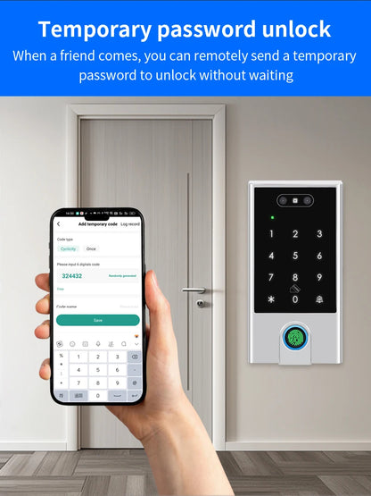 VF4-5 Smart Wi-Fi Access Control - Unlock with Your Face, Fingerprint, RFID Card, PIN or App Control