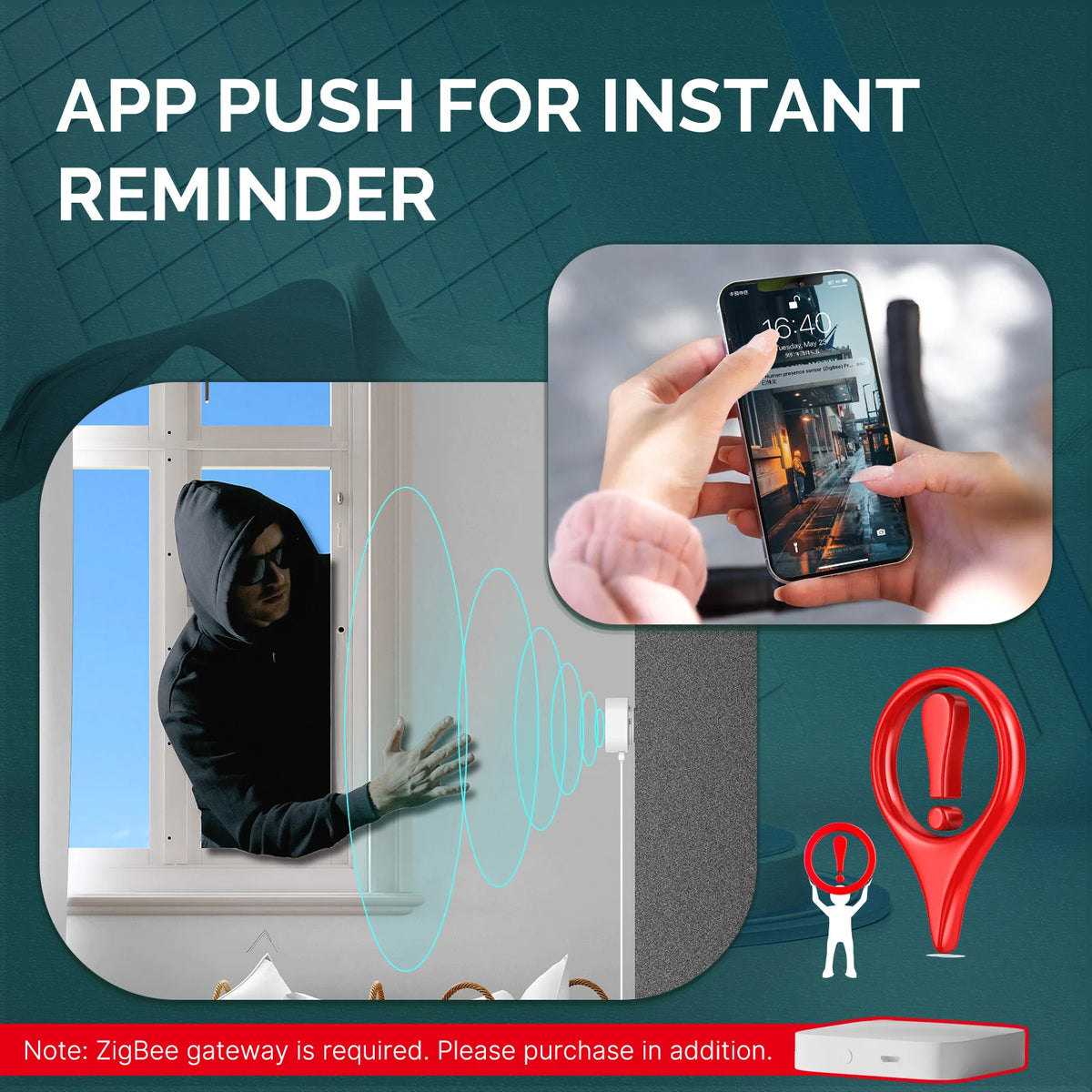 ZigBee Human Presence Sensor, Detect Motionless Presence