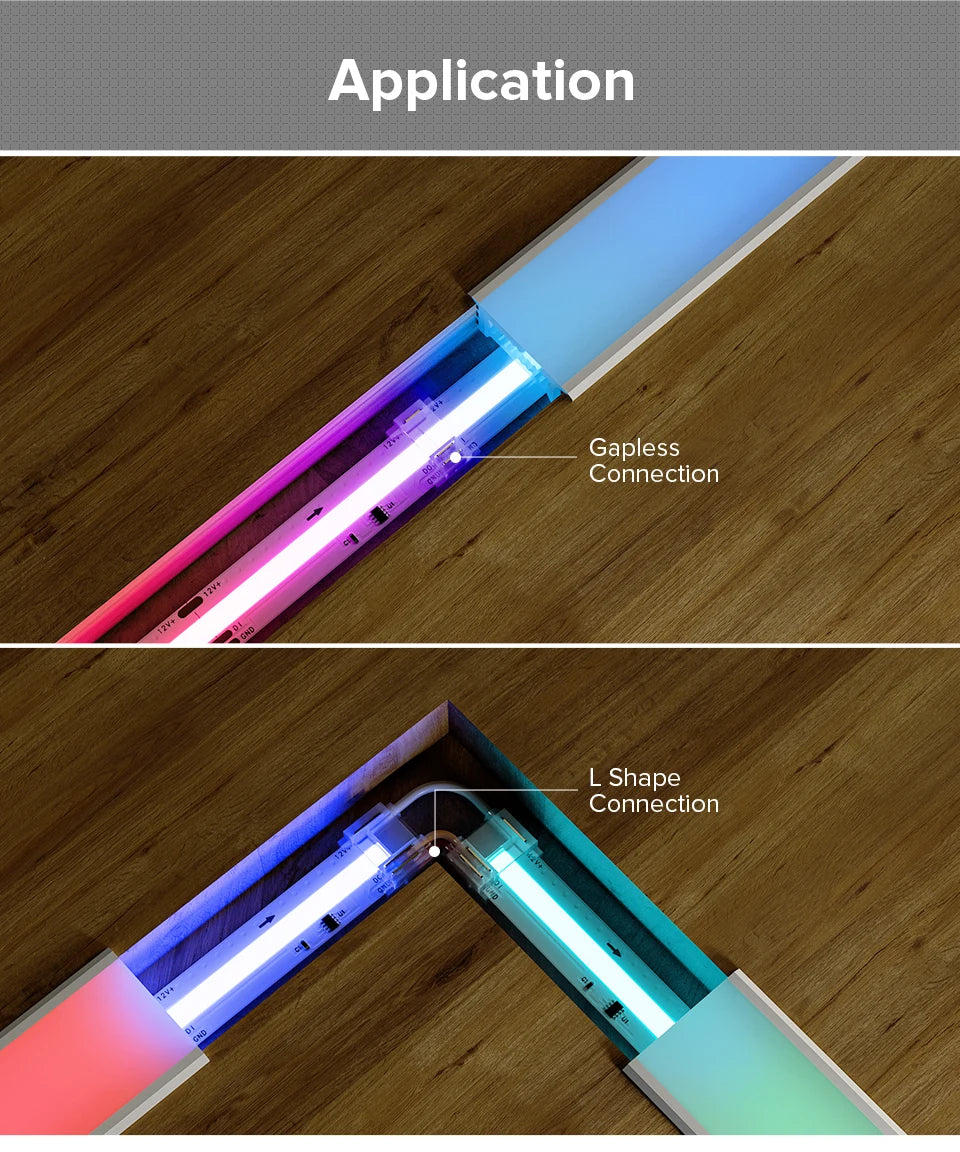 FCOB Solderless Connectors - Cut, Extend & Turn Corners