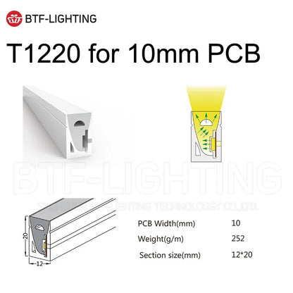 BTF-LIGHTING Neon Silicone Housing – Smooth Dot-Free Neon Light