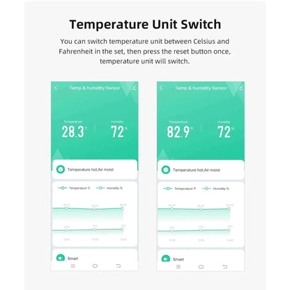 Smart Temperature & Humidity Sensor – Real-Time Indoor Climate Monitor