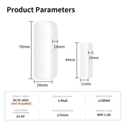 ZigBee Door/Window Sensor – Instant Alerts for Home Security