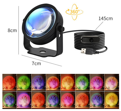 Smart Sunset Lamp - Transform Any Room With a Beautiful Color Glow