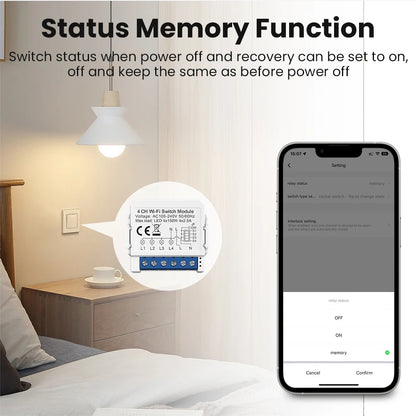 AVATTO Smart Light Switch Module (1/2/3/4 Gang)