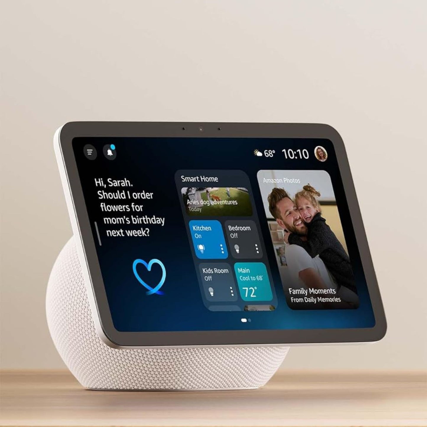 Amazon Echo Show 8 – Big Sound, Bright Screen, and Smart Home Control