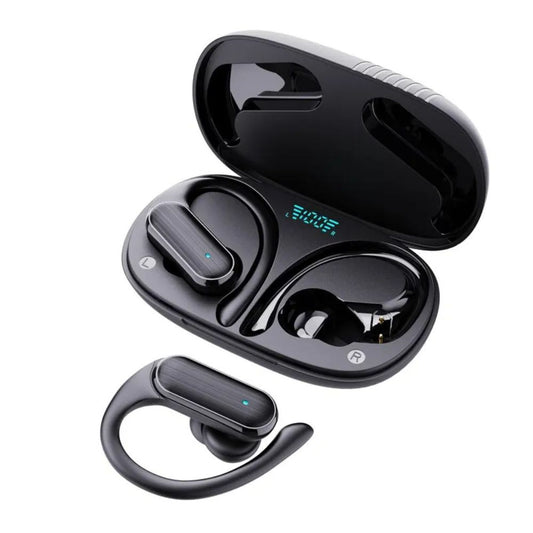 A520 Wireless Hook Earbuds, 45hrs Playtime, Battery LED Display, HiFi Sound for Workout
