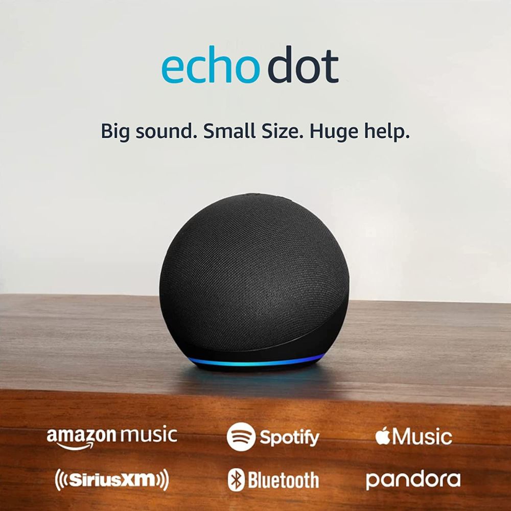 Echo Dot (Newest Model) - Alexa Speaker with Vibrant Sound for Any Room